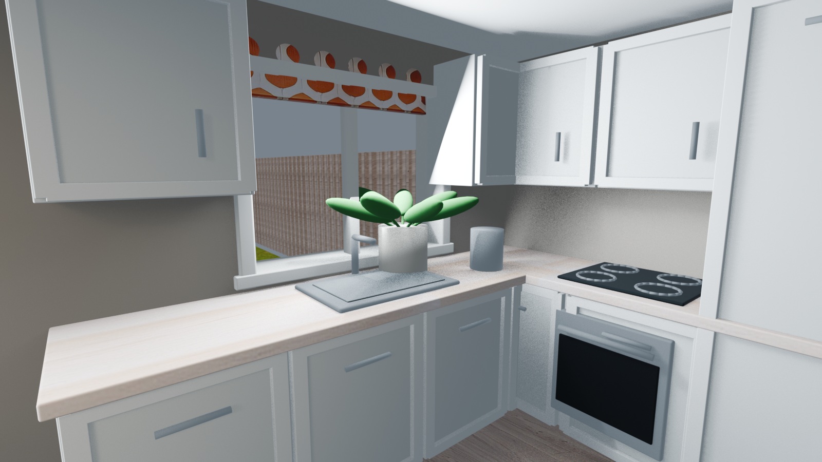 Kitchen in the Beaulieu Banks interactive 3D demo