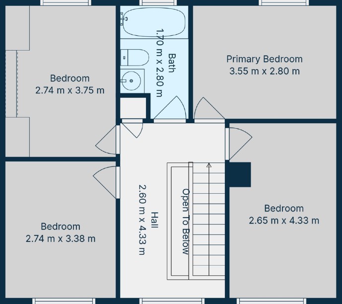 Catalyst floor plan showing room layout and connections